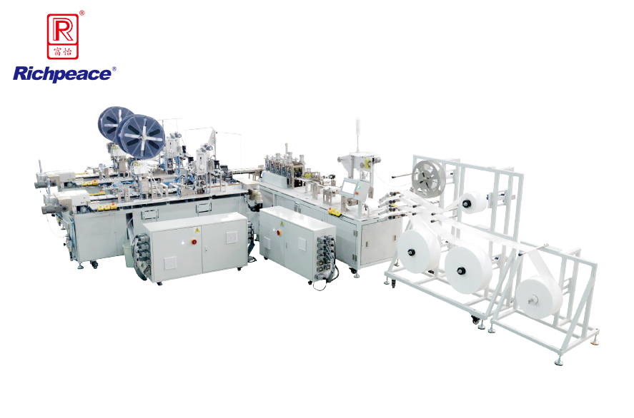 富怡平面口罩一拖二(内耳侧面包覆) 全自动化生产线