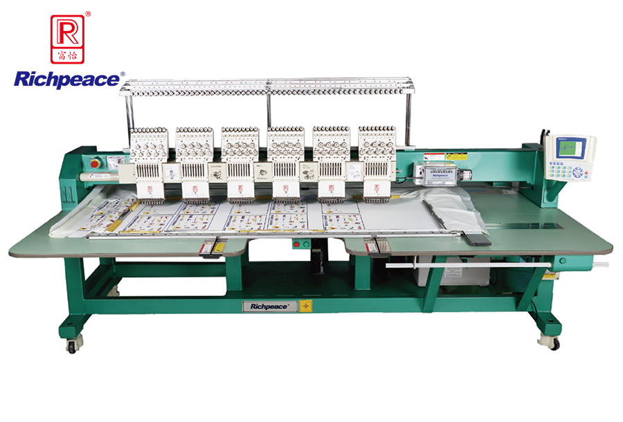 9 colors 6 heads embroidery machine (Optional 6colors/12colors/15colors)