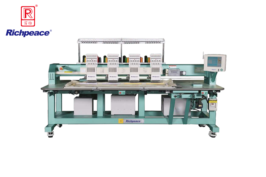 4 Heads Embroidery Machine(Optional 4 colors / 6 colors / 9 colors / 12 colors / 15 colors, according to machine heads distance)