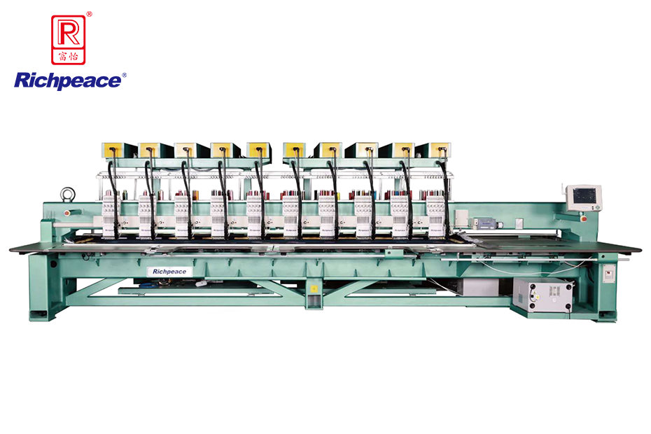 10 Heads Embroidery Machine(Optional 4 colors / 6 colors / 9 colors / 12 colors / 15 colors, according to machine heads distance)