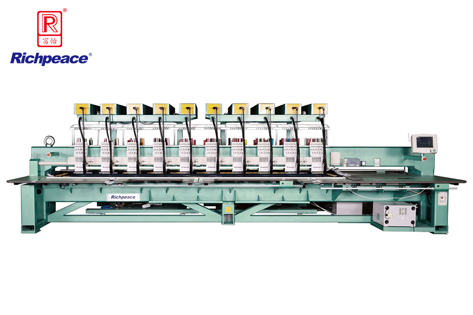 9 colors 10 heads embroidery machine (Optional 6colors/12colors/15colors)
