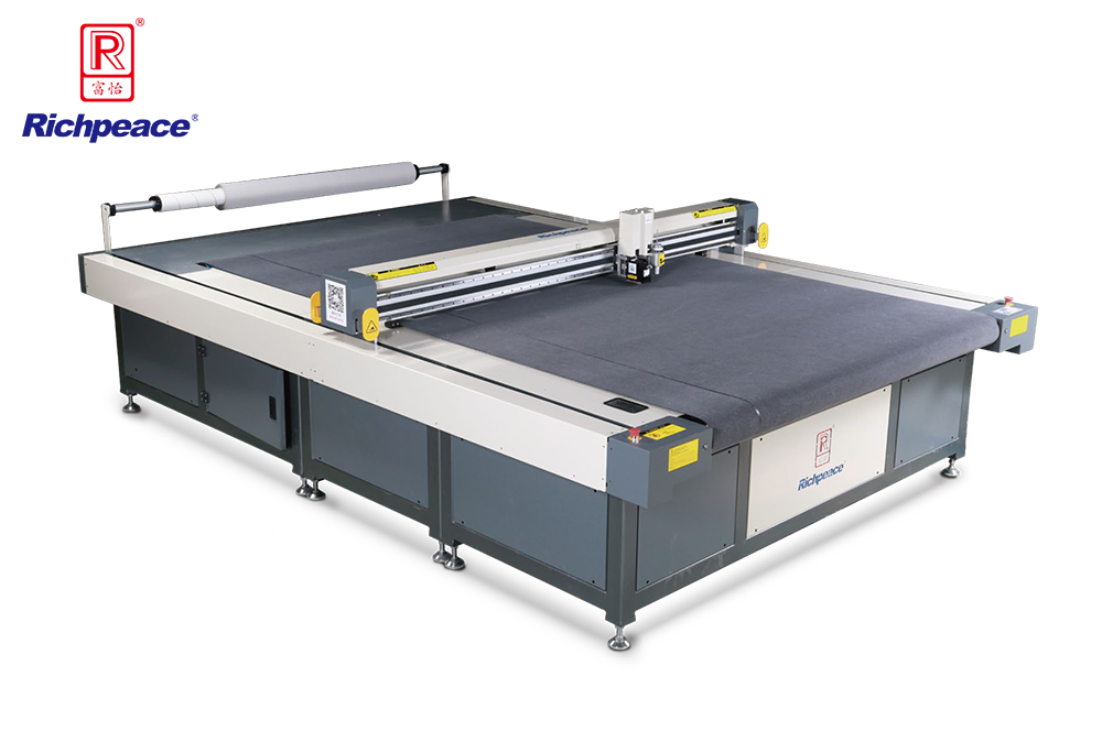 Richpeace Automatic Single Layer Cutting Machine（Knife Cutting + Marking / Perforating + Inkjet Printing）