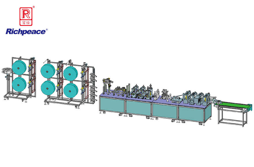 富怡全自动鸭嘴型口罩生产线