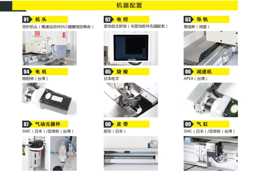 富怡双向正线迹全自动缝纫机