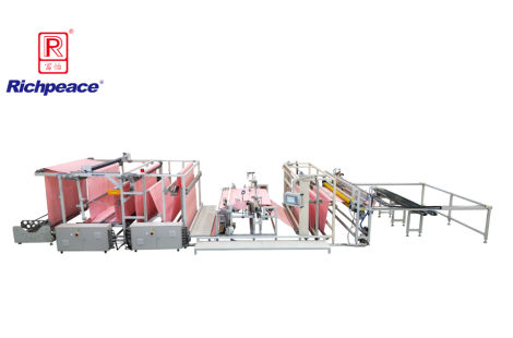 富怡全自动床单双边缝一体机