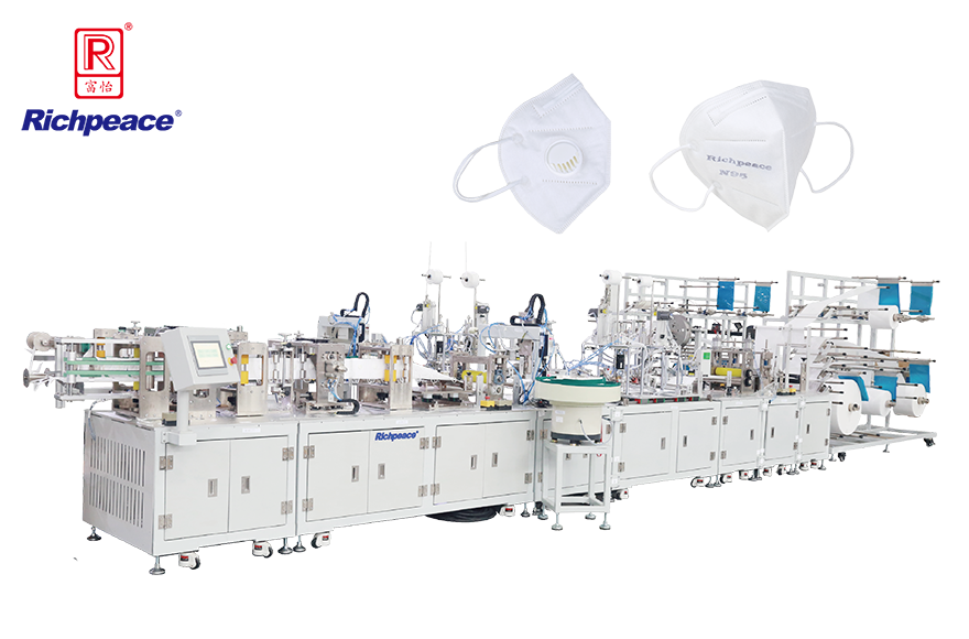 富怡全自动折叠口罩启停型生产线 （焊耳带)