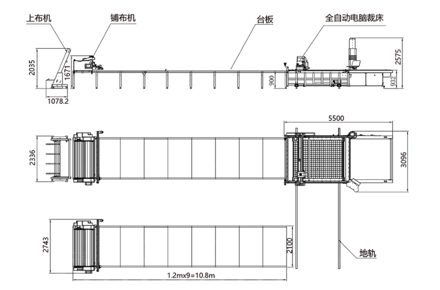 富怡全自动6公分电脑裁床