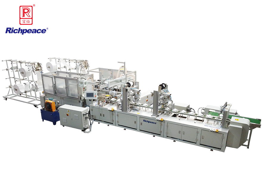 富怡全自动罩杯口罩二合一标准型生产线（焊头带）